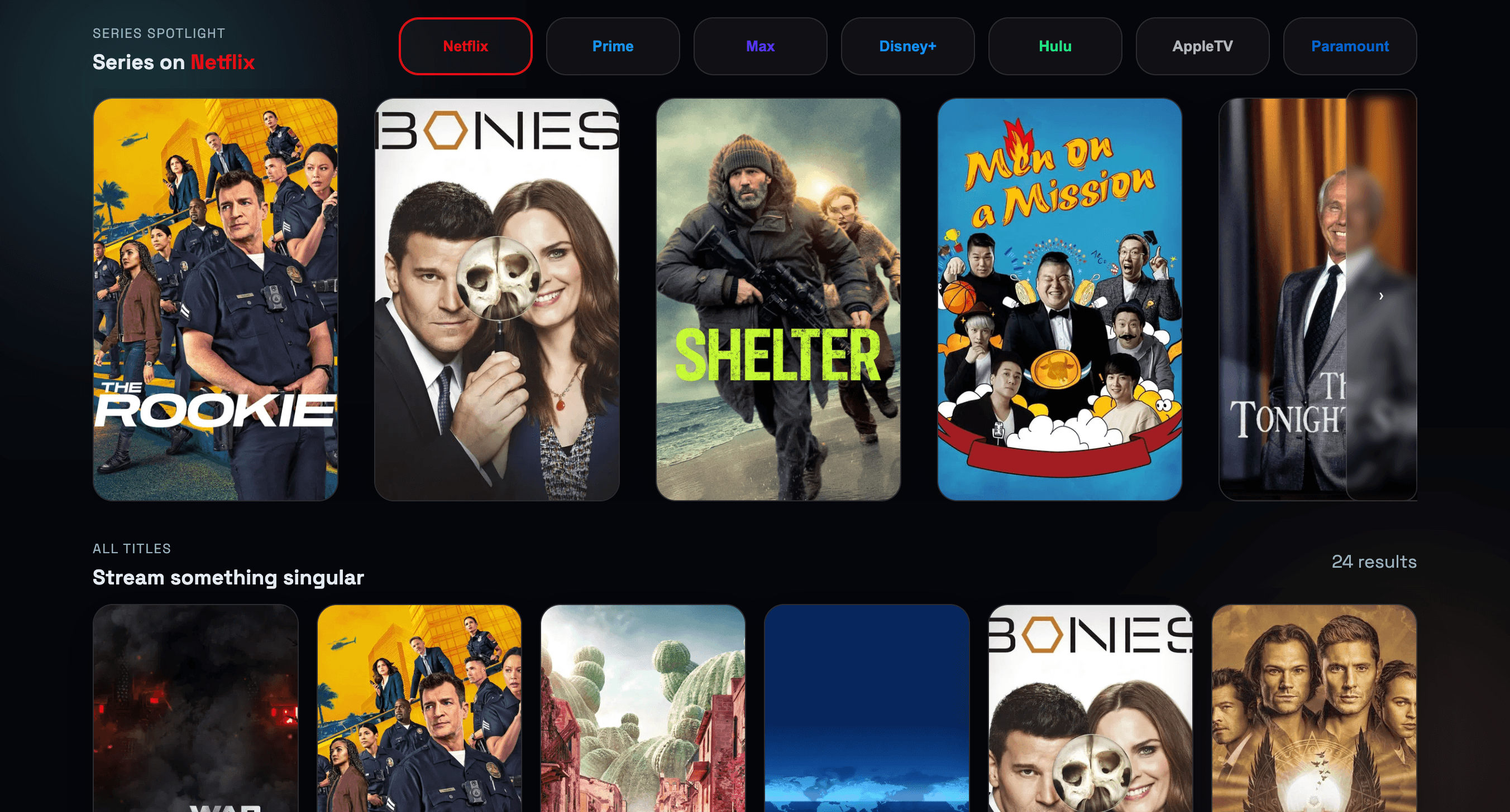 SequelMovies fresh drops board showing new releases and streaming platforms.
